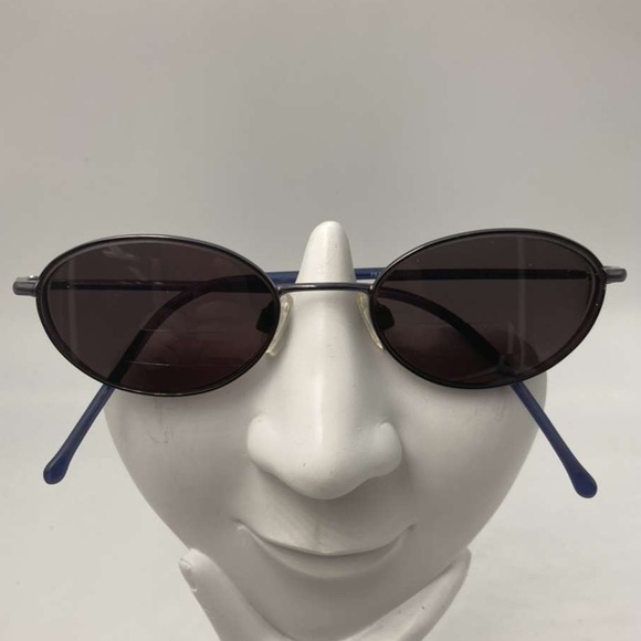 Fratelli Lozza Black Oval Sunglasses Frames - Picture 1 of 6